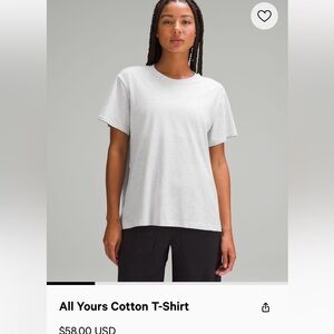 All yours tee in grey